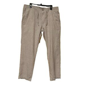 J.S. A. Bank Pants Reserve Linen (72%) Blend Luxury Size 39 x 30 Tailored Fit
